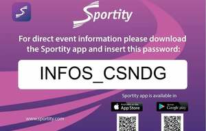 Infos de la CSNDG via l'application Sportity